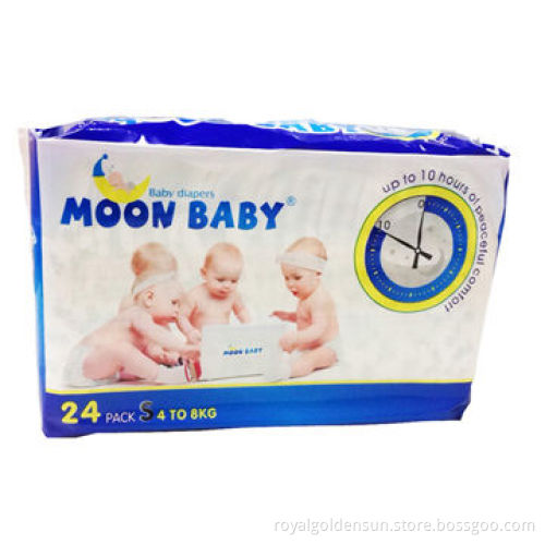 disposable baby diaper with magic tapes and textile backsheet